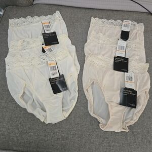 Vintage Olgas Cristina Nude Nylon lace top brief